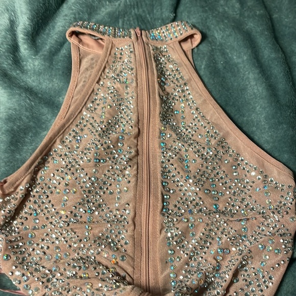Pink 💎 Rhinestone Banjul Dress (S) - Picture 6 of 6
